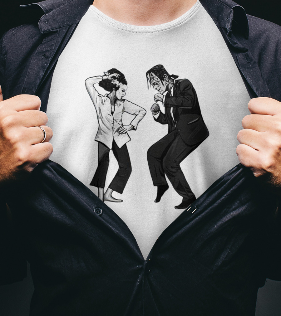 Pulp Fiction Dance Monsters Retro Mashup T-Shirt