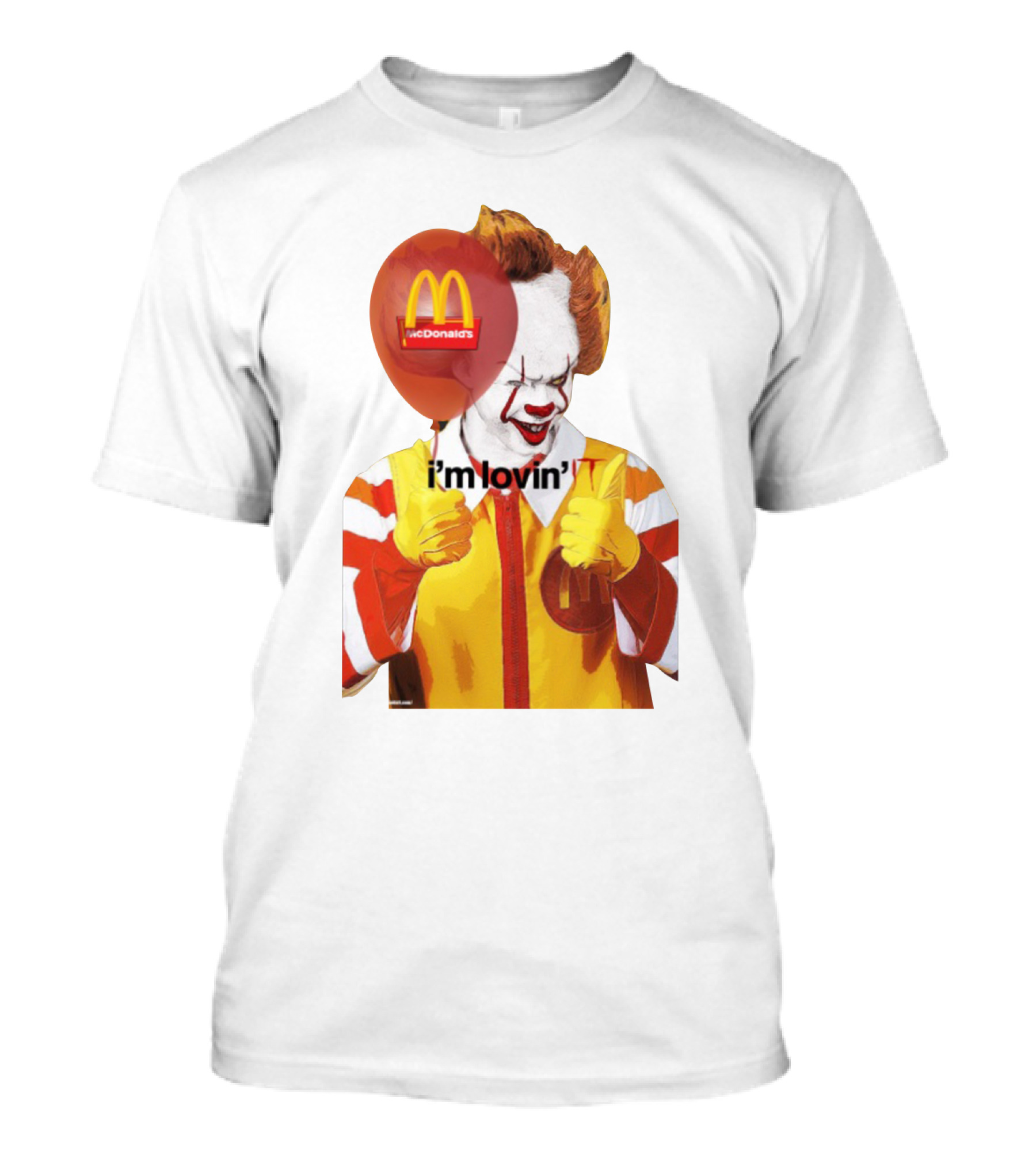 McDonald's I'm Lovin' It Clown Holding Red Balloon T-Shirt