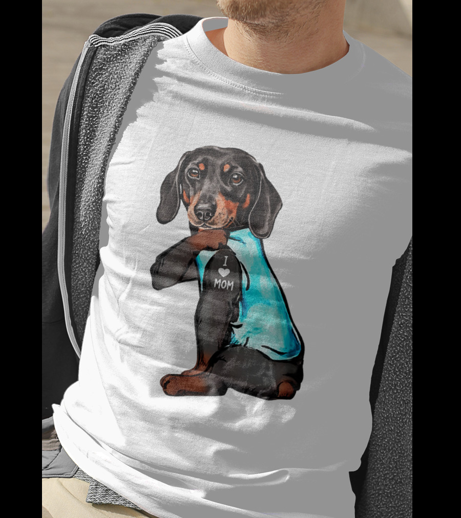 Dachshund I Love Mom T-Shirt