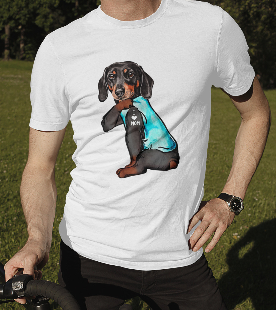 Dachshund I Love Mom T-Shirt