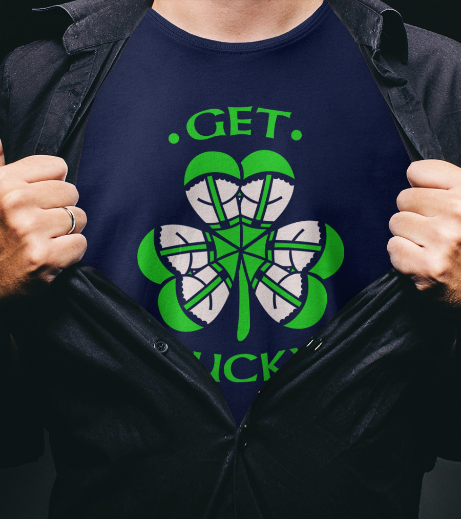 Get Lucky Irish Shamrock Clover St. Patrick's Day T-Shirt
