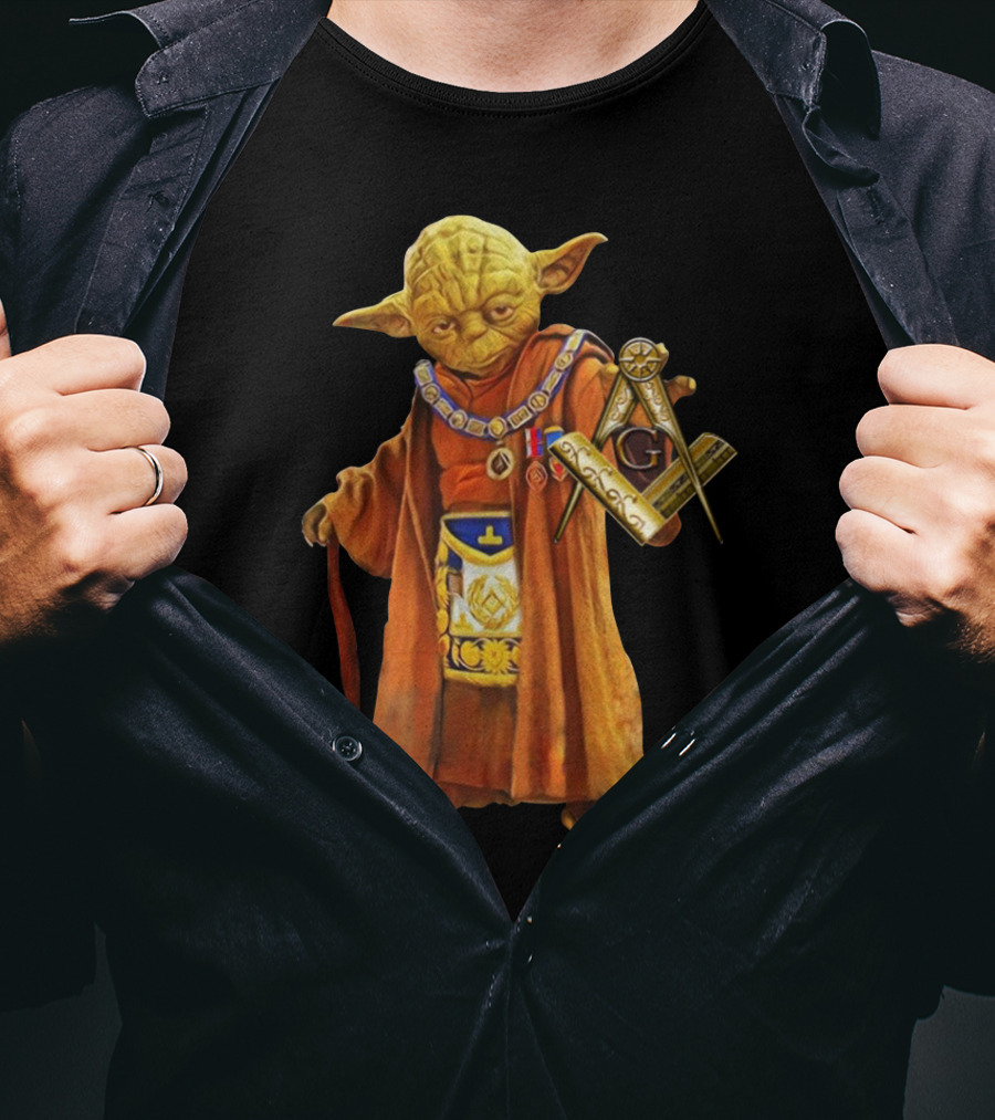 Pharaon Yoda Freemason Symbolism T-Shirt