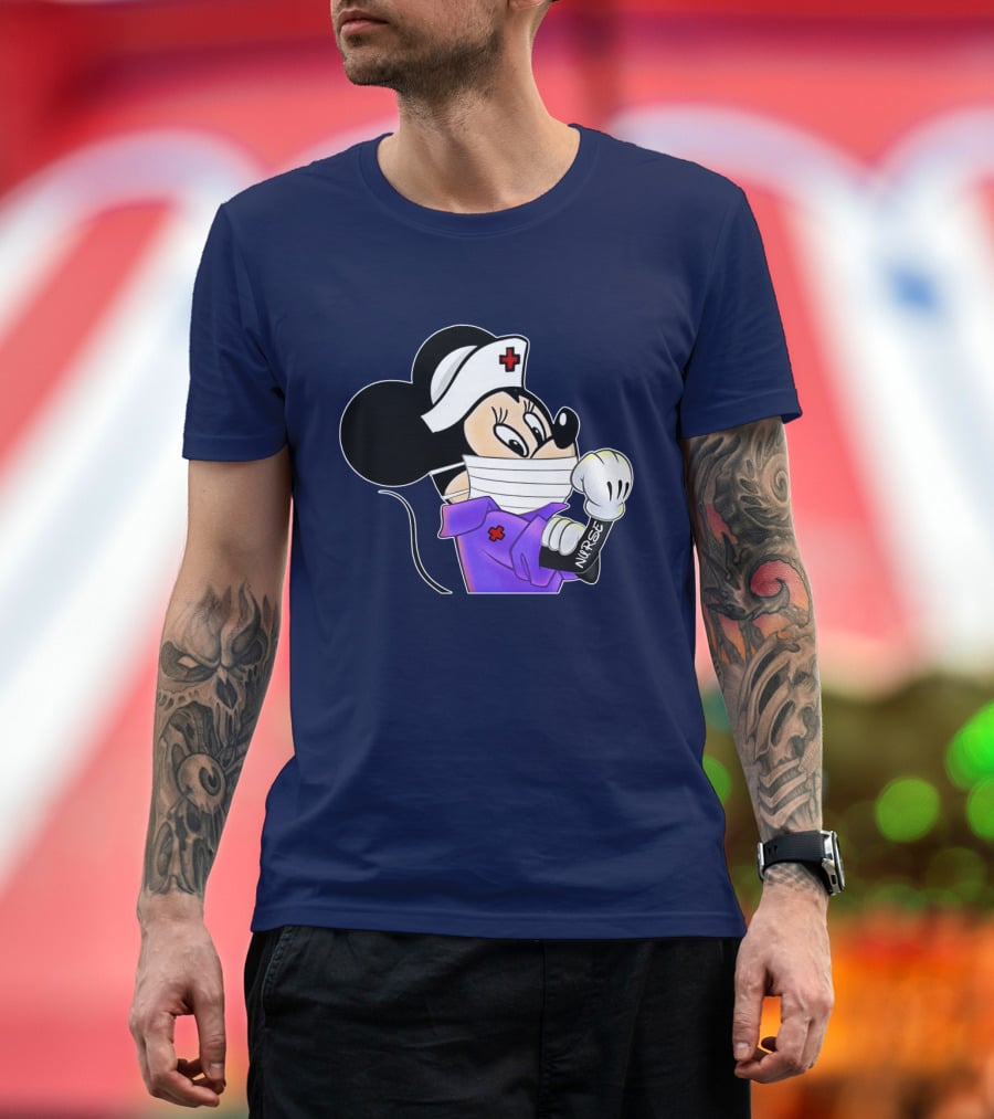 Minnie Nurse Strong Healthcare Worker T-Shirt