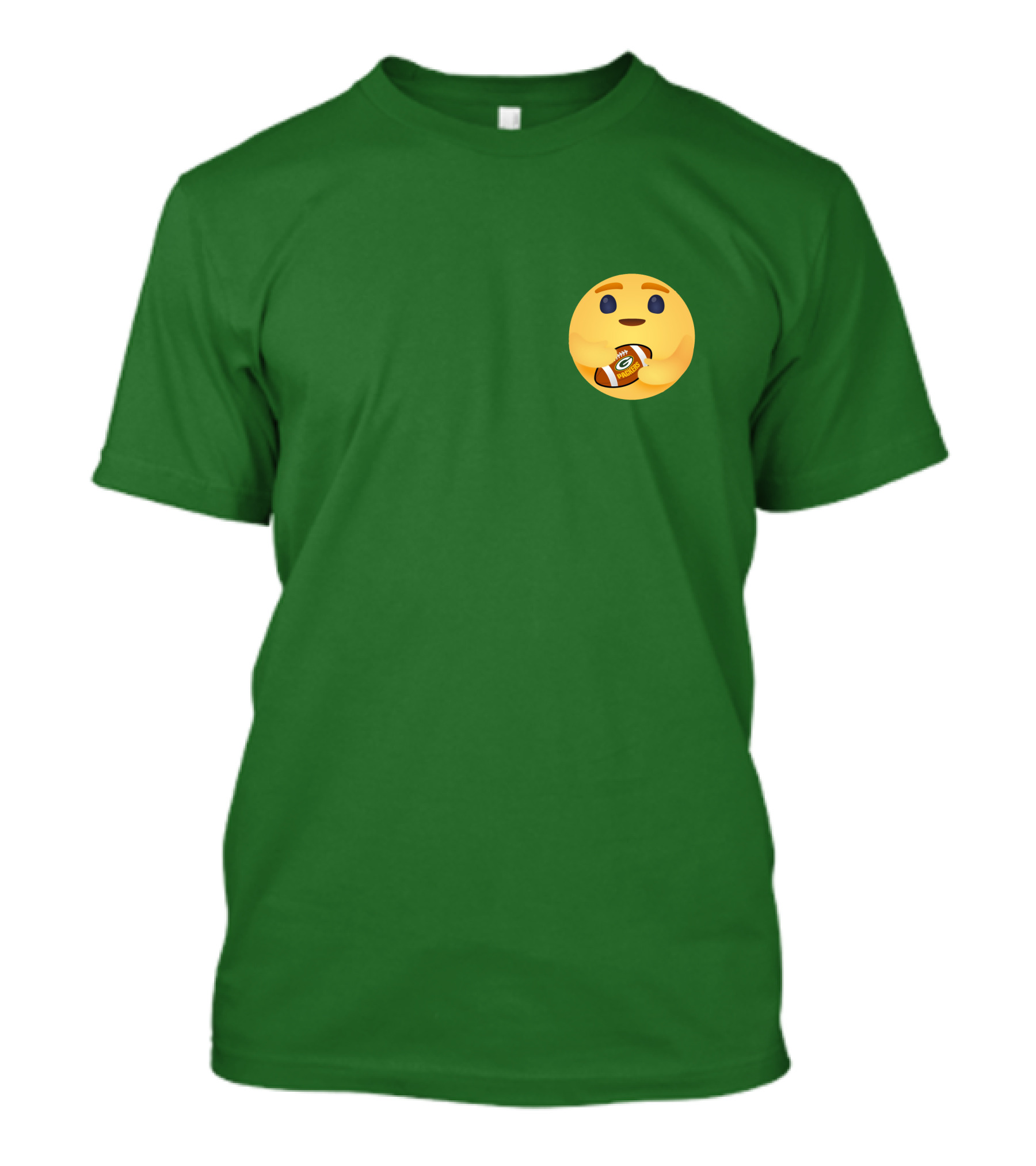 Care Emoji Hugs Green Bay Packers Football T-Shirt