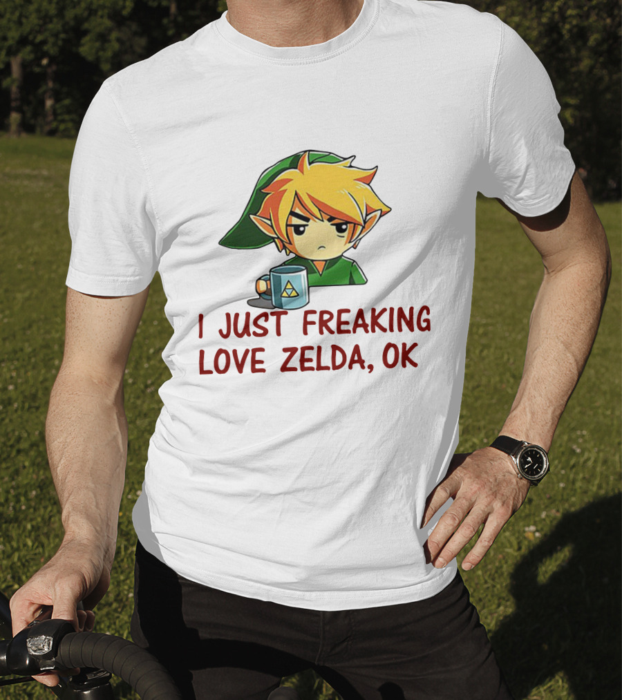 I Just Freaking Love Zelda OK With Triforce Mug And Character T-Shirt