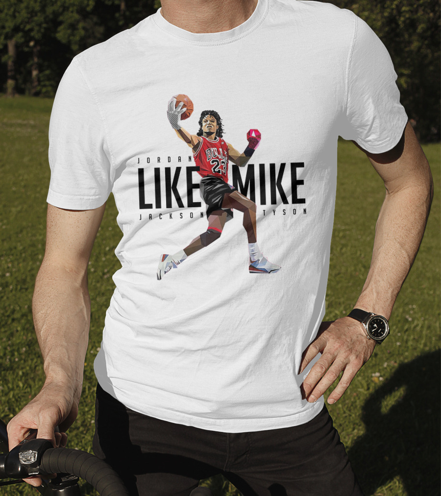 Jordan Like Mike Jackson Tyson Bulls 23 T-Shirt