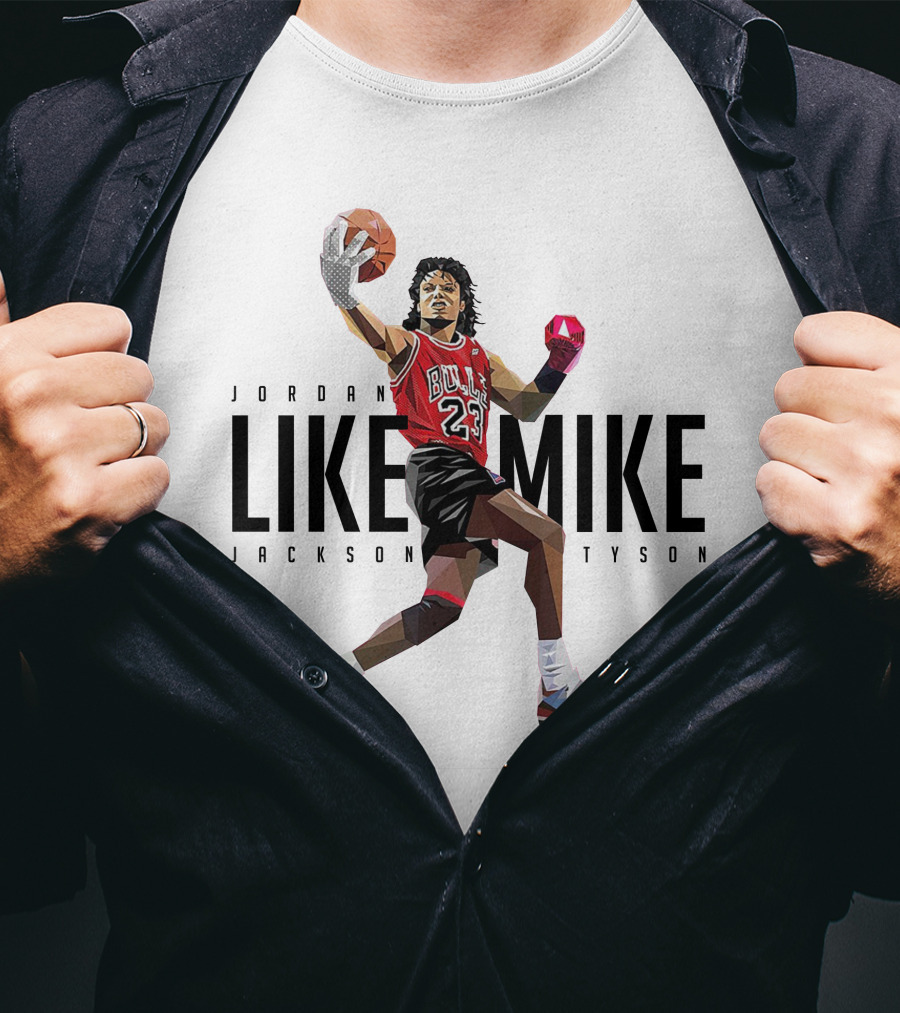 Jordan Like Mike Jackson Tyson Bulls 23 T-Shirt
