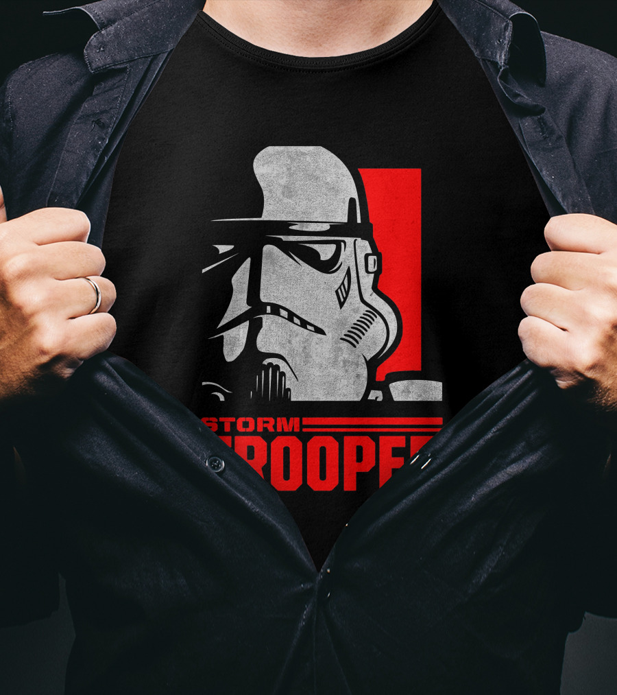 STORM TROOPER Star Wars Red Rectangle T-Shirt