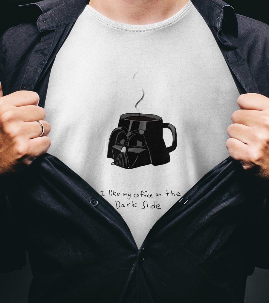 I Like My Coffee On The Dark Side Darth Vader Mug T-Shirt