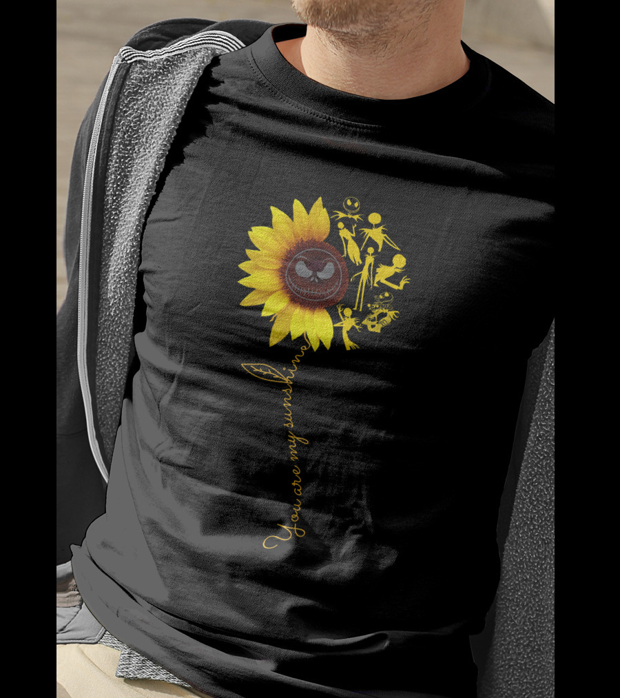 Sunflower You Are My Sunshine Jack Skellington Nightmare Before Christmas T-Shirt