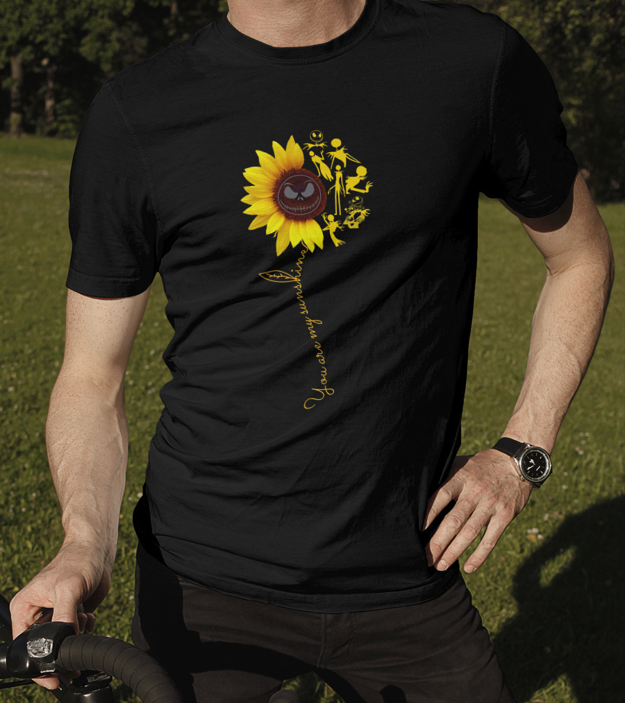 Sunflower You Are My Sunshine Jack Skellington Nightmare Before Christmas T-Shirt