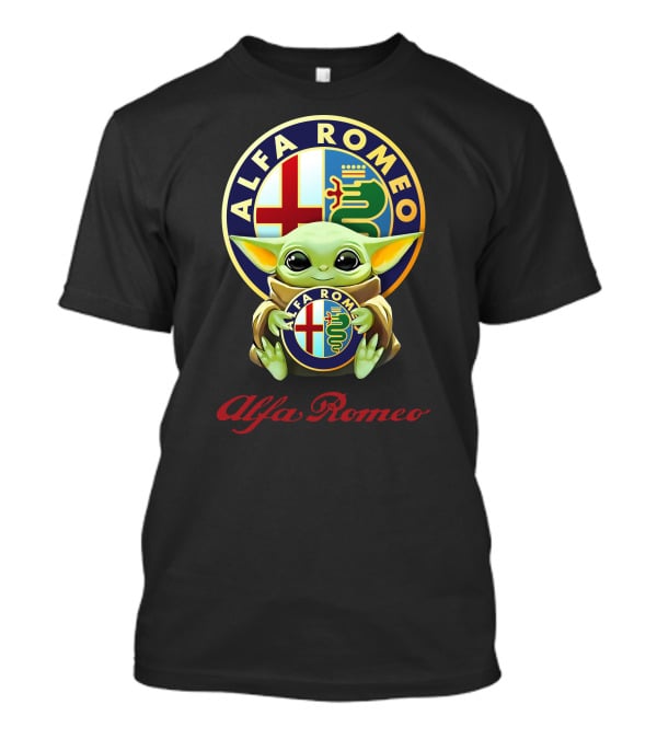 Baby Yoda Alfa Romeo Hug Emblem T-Shirt
