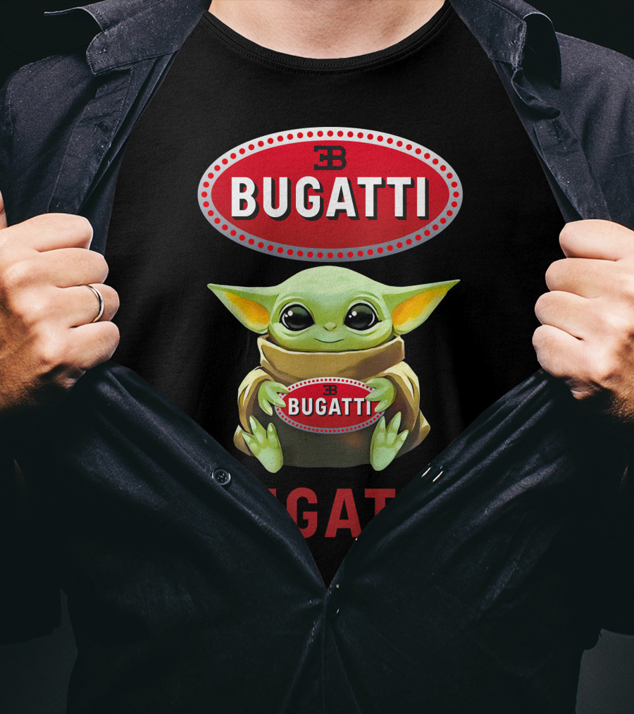 Bugatti Baby Yoda Hugging T-Shirt