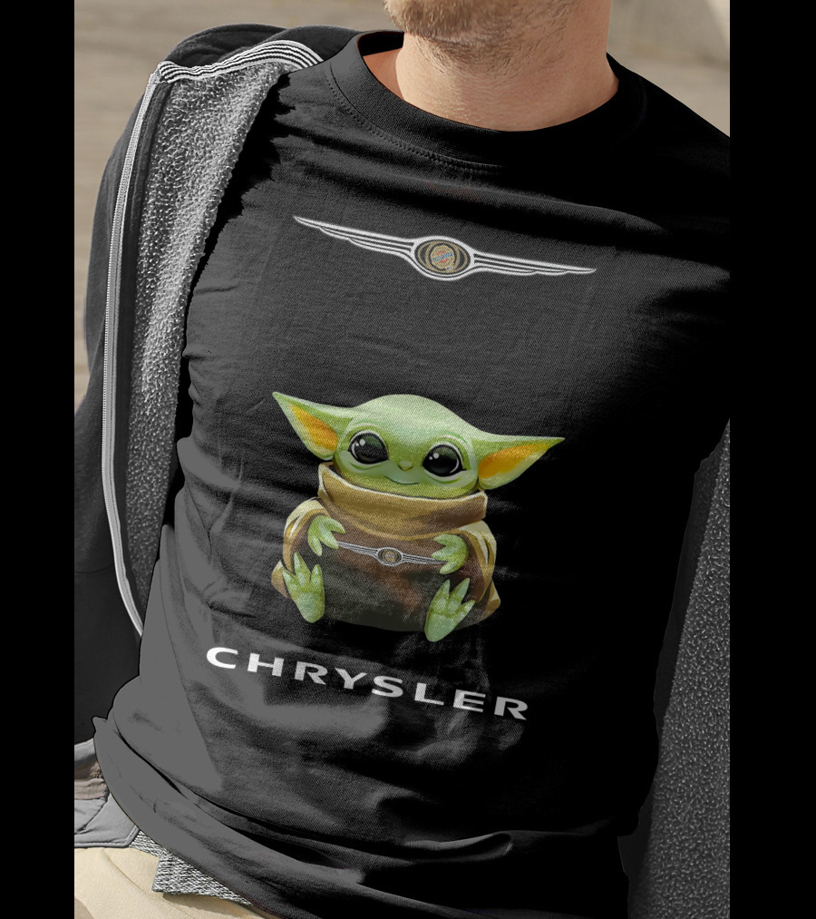 Baby Yoda Holding Chrysler T-Shirt