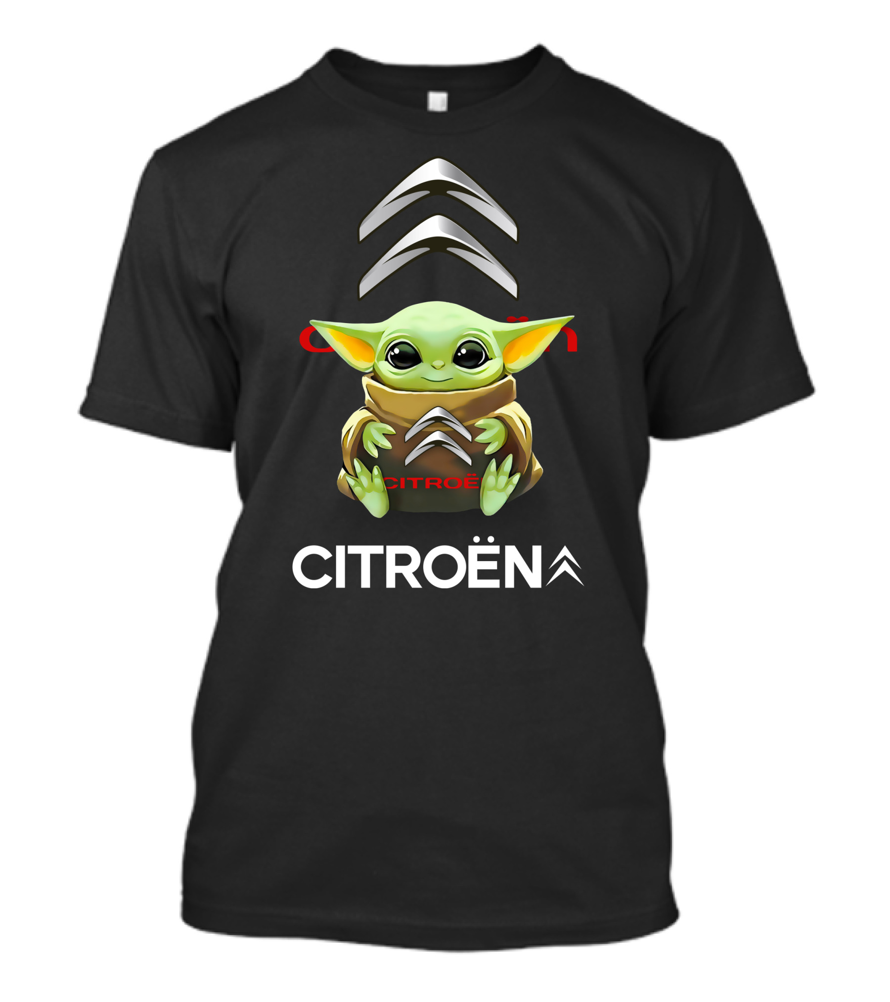 Baby Yoda Citroën Logo Hug Star Wars T-Shirt