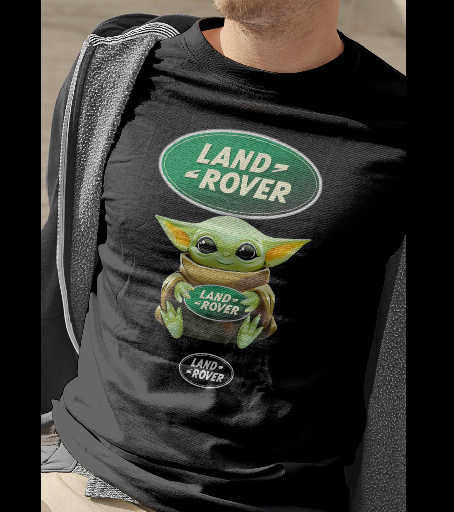 Land Rover Baby Yoda Hugging T-Shirt