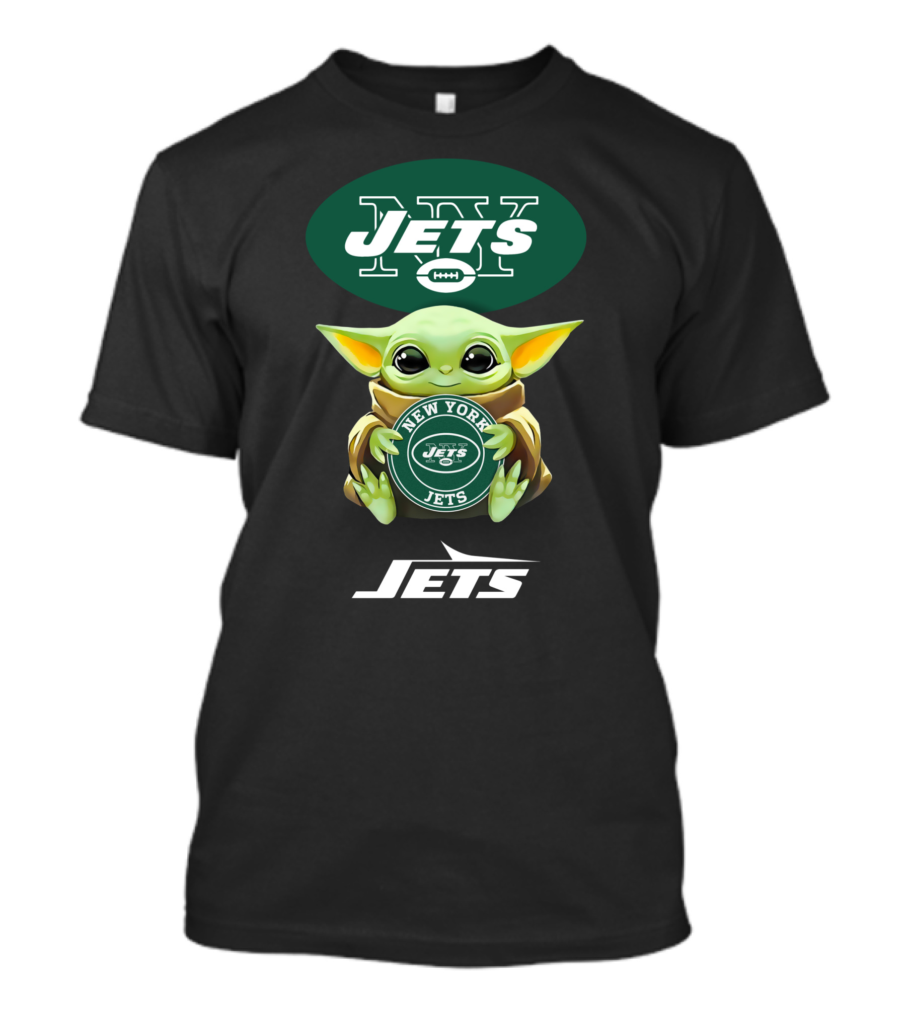 New York Jets Baby Yoda Hug Jets T-Shirt