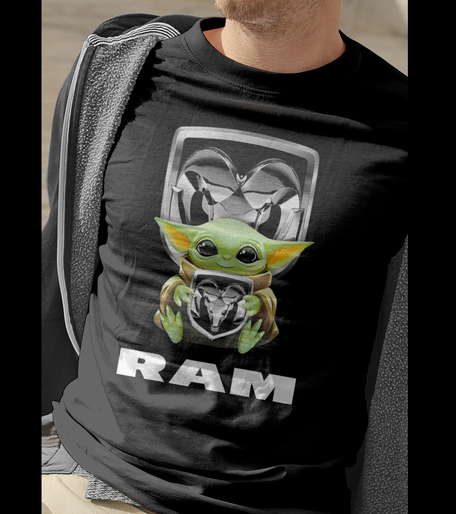 Baby Yoda Hug Ram Truck T-Shirt