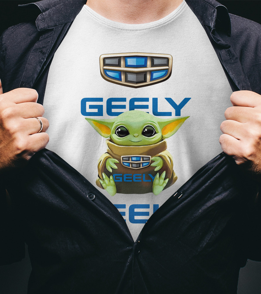 Geely Baby Yoda Hug With Geely T-Shirt