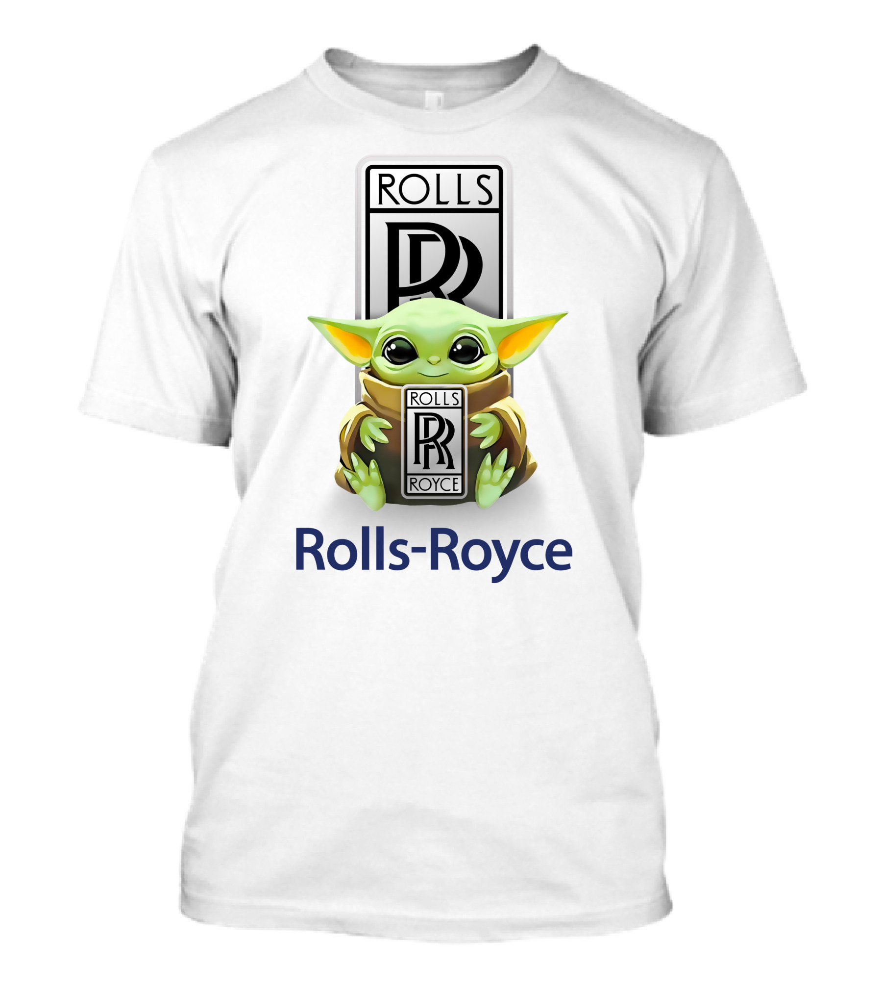 Baby Yoda Hugs Rolls-Royce T-Shirt