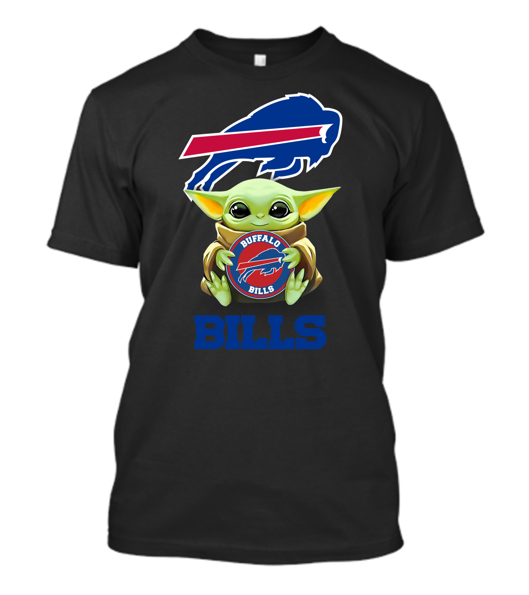 Star Wars Baby Yoda Buffalo Bills Hugging T-Shirt