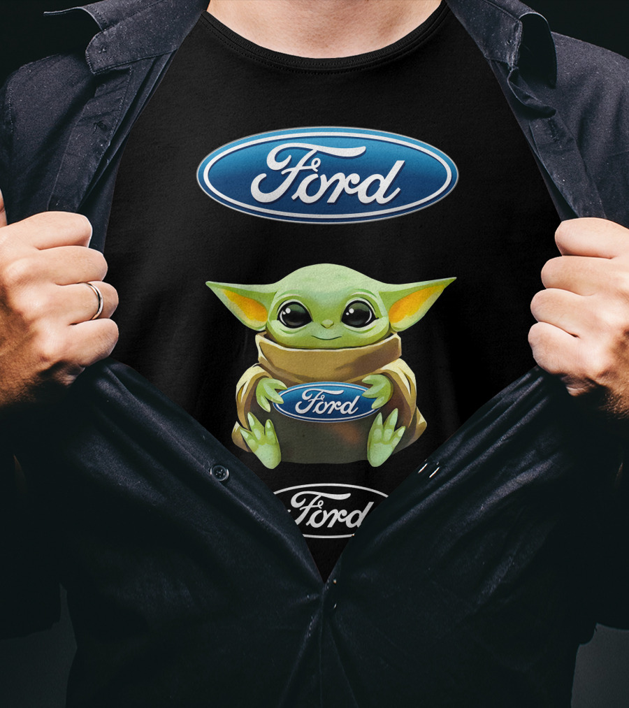 Star Wars Baby Yoda Holding Ford T-Shirt
