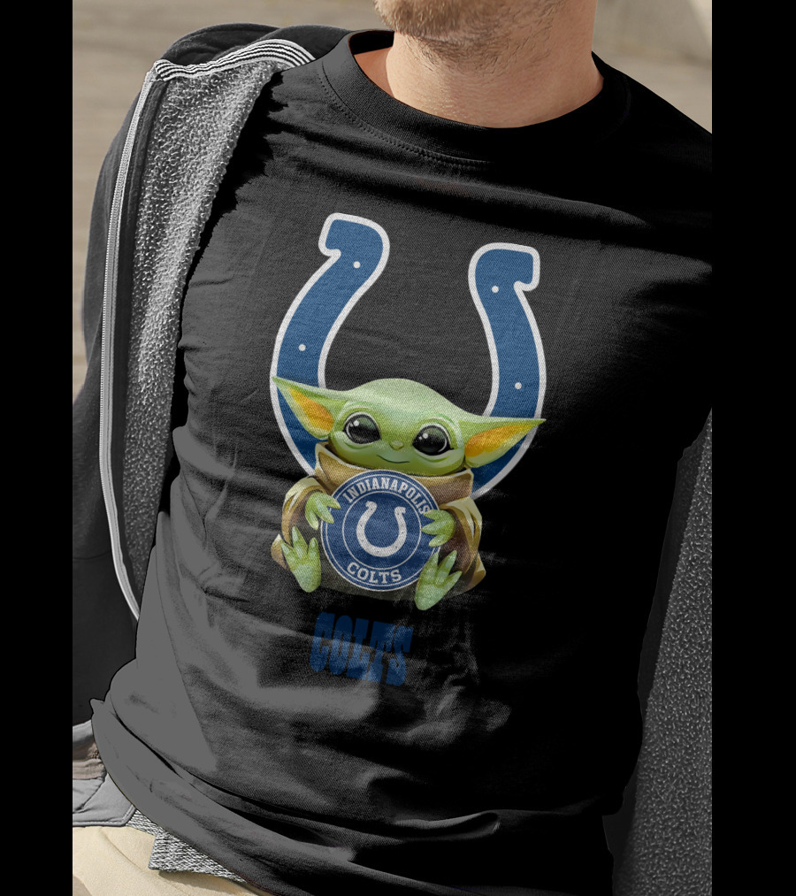 Star Wars Baby Yoda Indianapolis Colts Colts T-Shirt