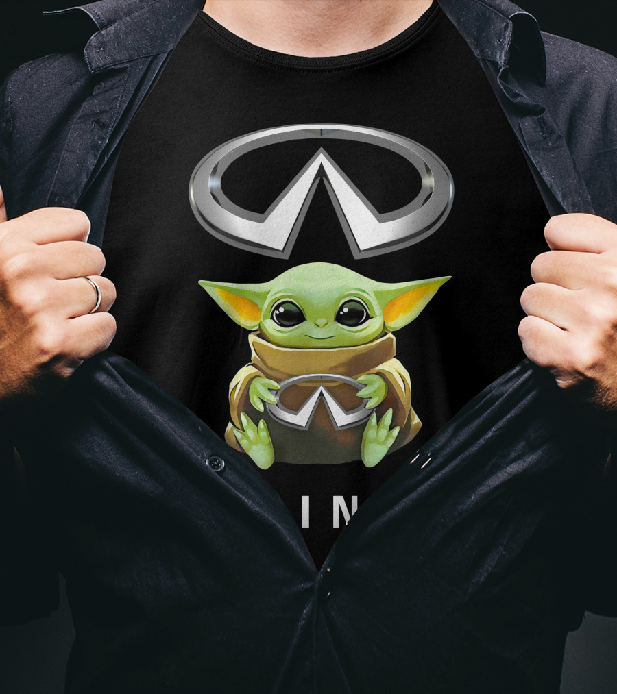 Star Wars Baby Yoda Hugging Infiniti T-Shirt