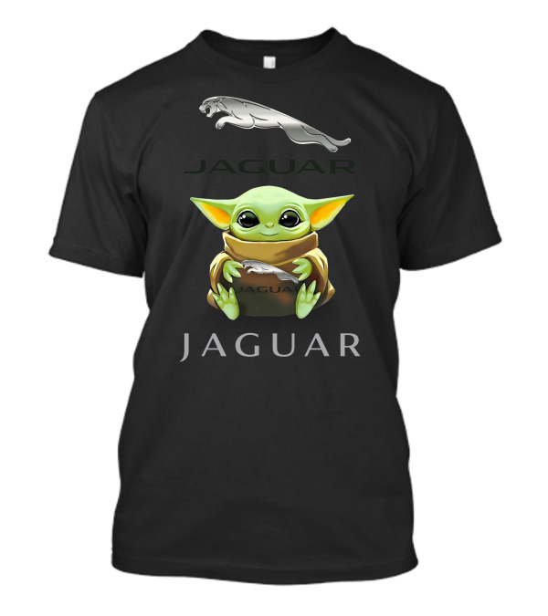 Star Wars Baby Yoda With Jaguar Logo And Emblem T-Shirt