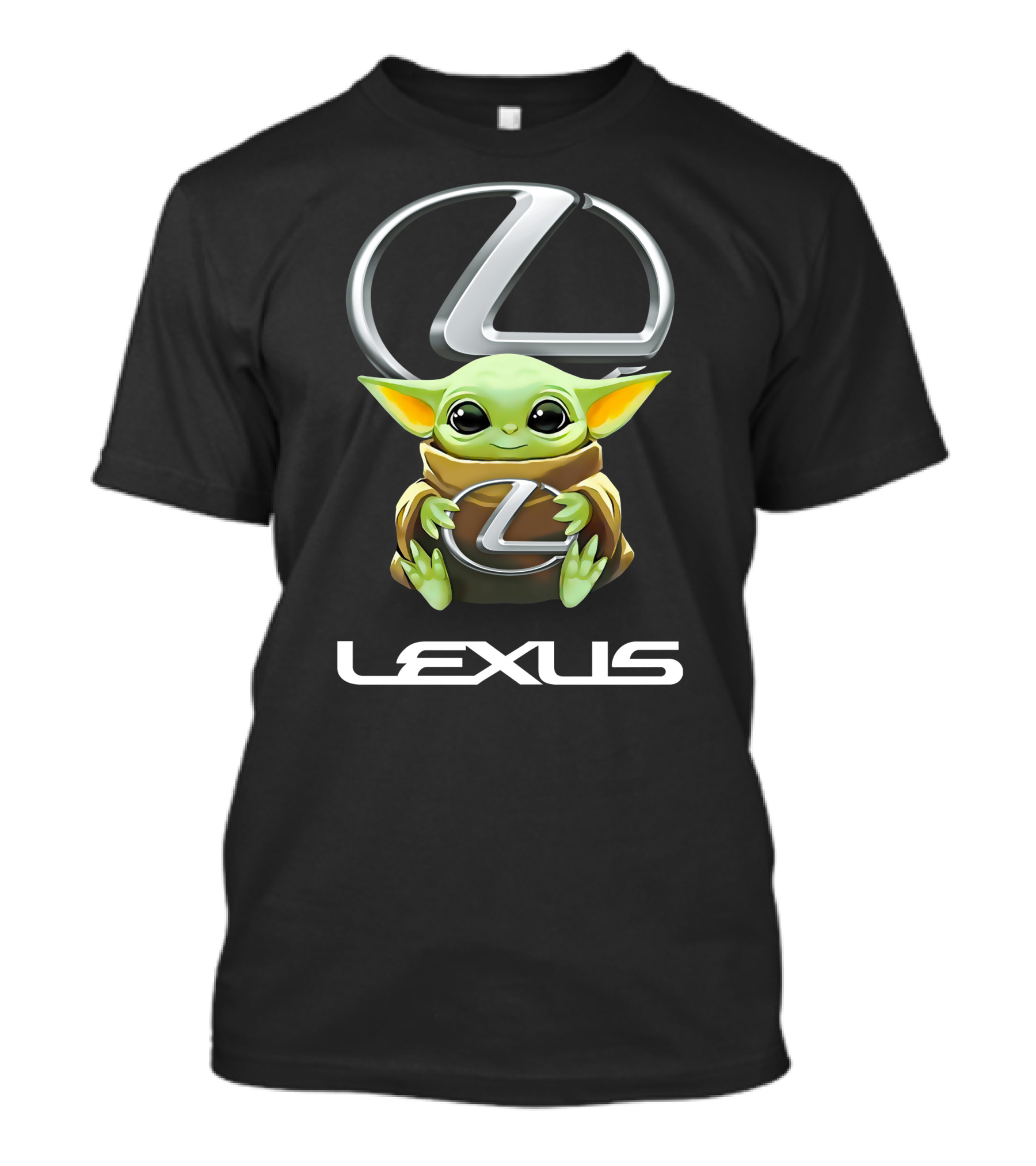 Star Wars Baby Yoda Embracing Lexus T-Shirt