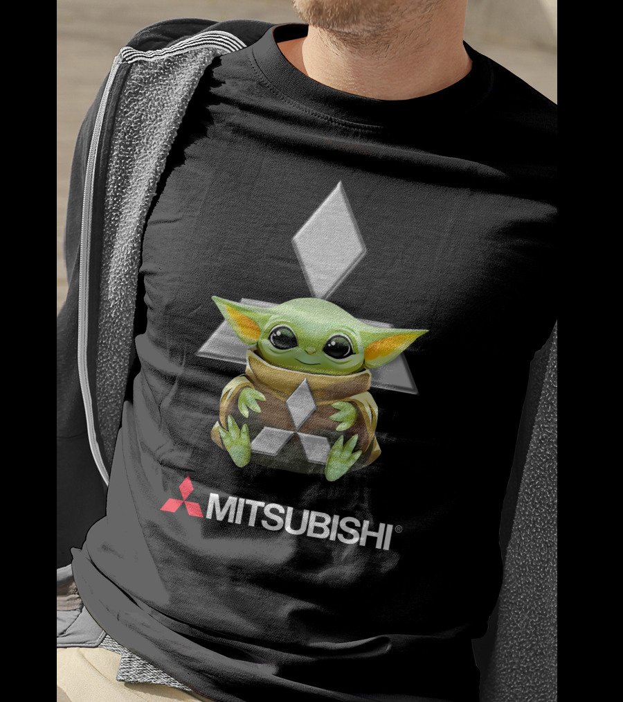 Star Wars The Child Hugging Mitsubishi T-Shirt