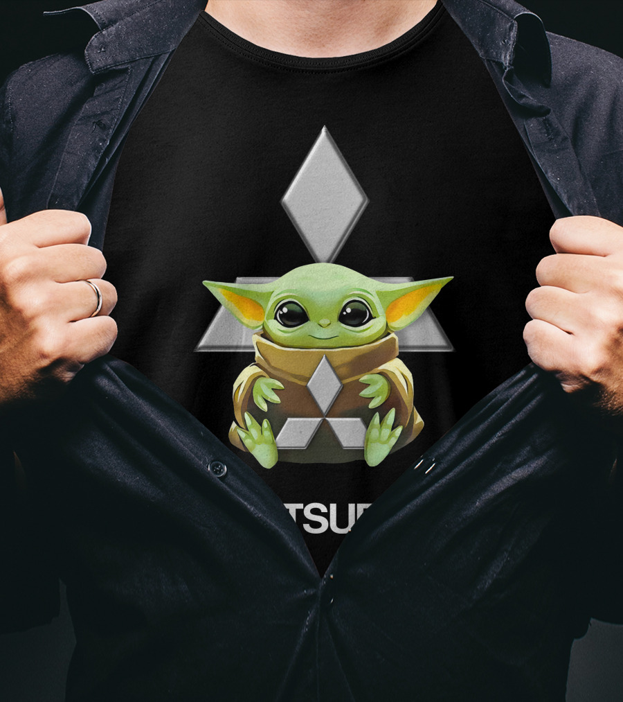 Star Wars The Child Hugging Mitsubishi T-Shirt