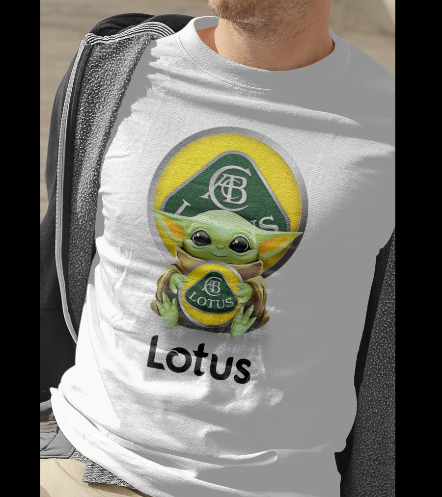 Lotus Baby Yoda Hugging Abc T-Shirt