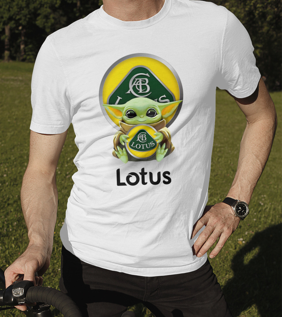 Lotus Baby Yoda Hugging Abc T-Shirt