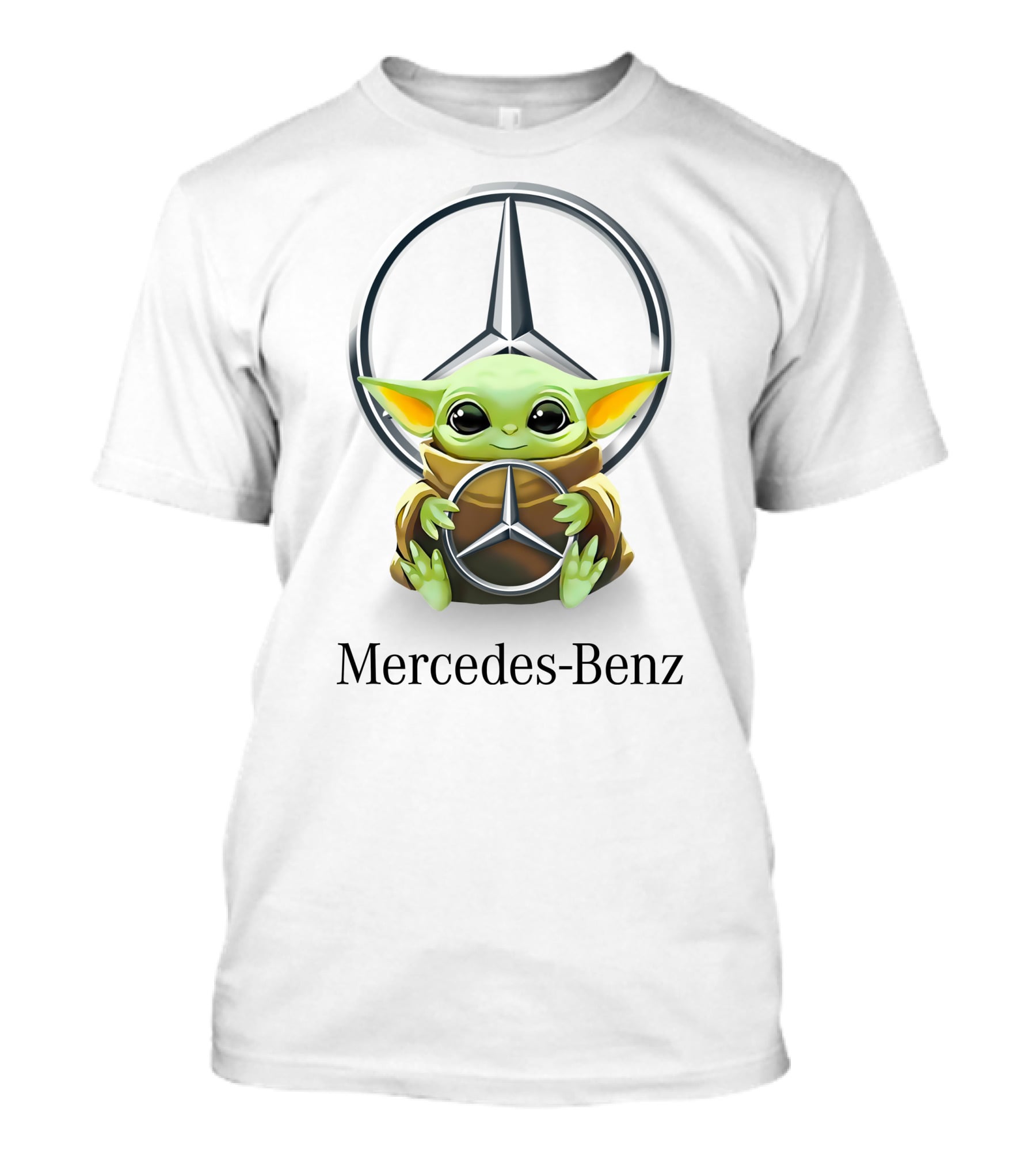 Baby Yoda Holding Mercedes-Benz T-Shirt