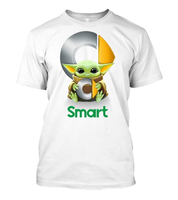 Baby Yoda Hug C Smart White T-Shirt