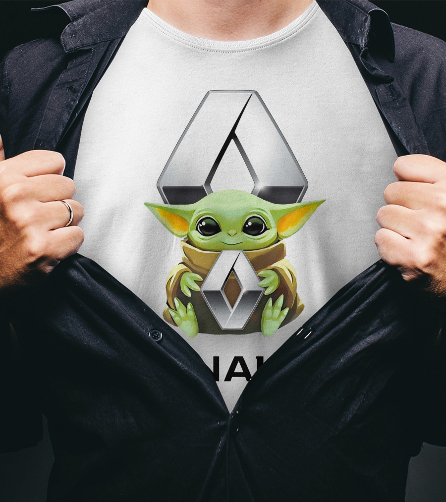Star Wars Baby Yoda Holding Renault T-Shirt