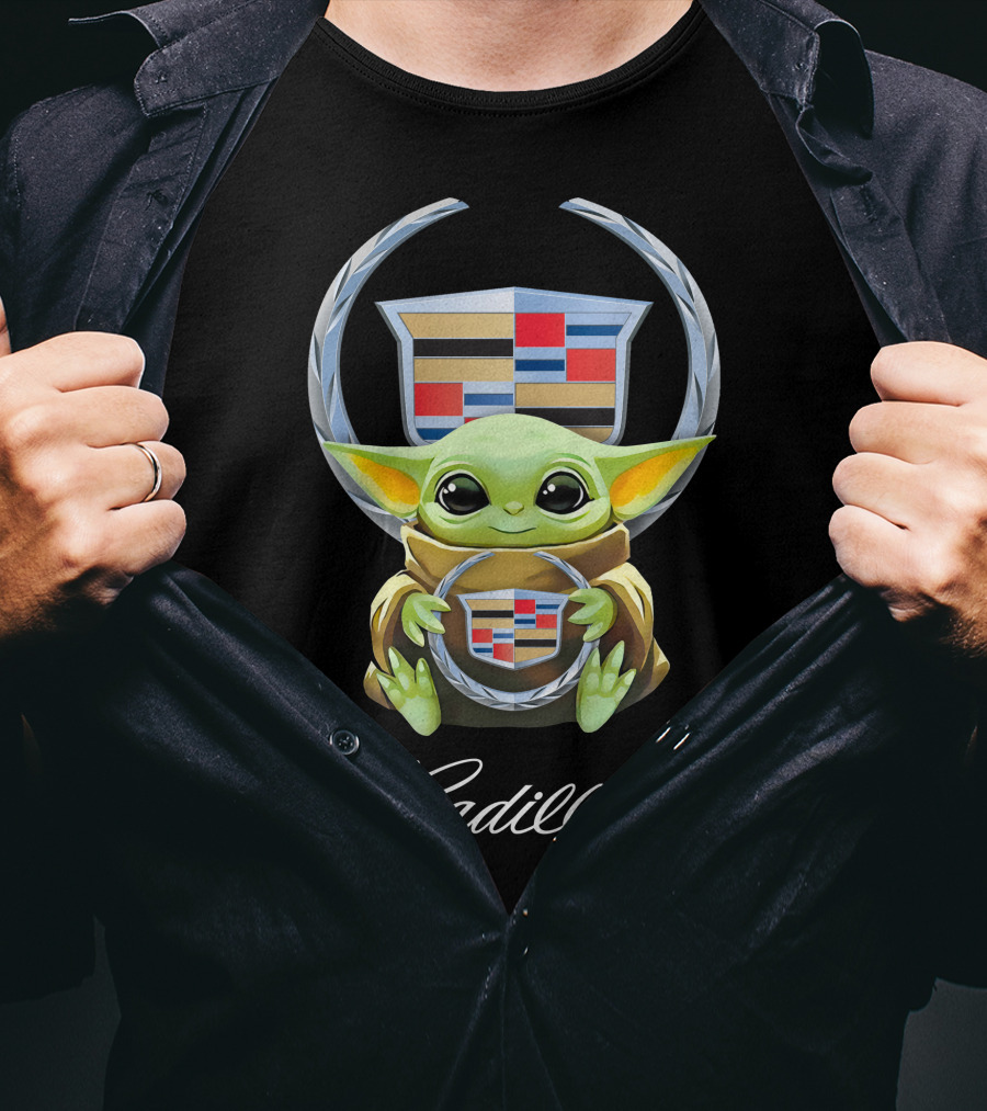 Grogu Holding Cadillac T-Shirt