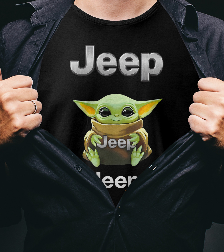 Jeep Grogu Hug Jeep T-Shirt