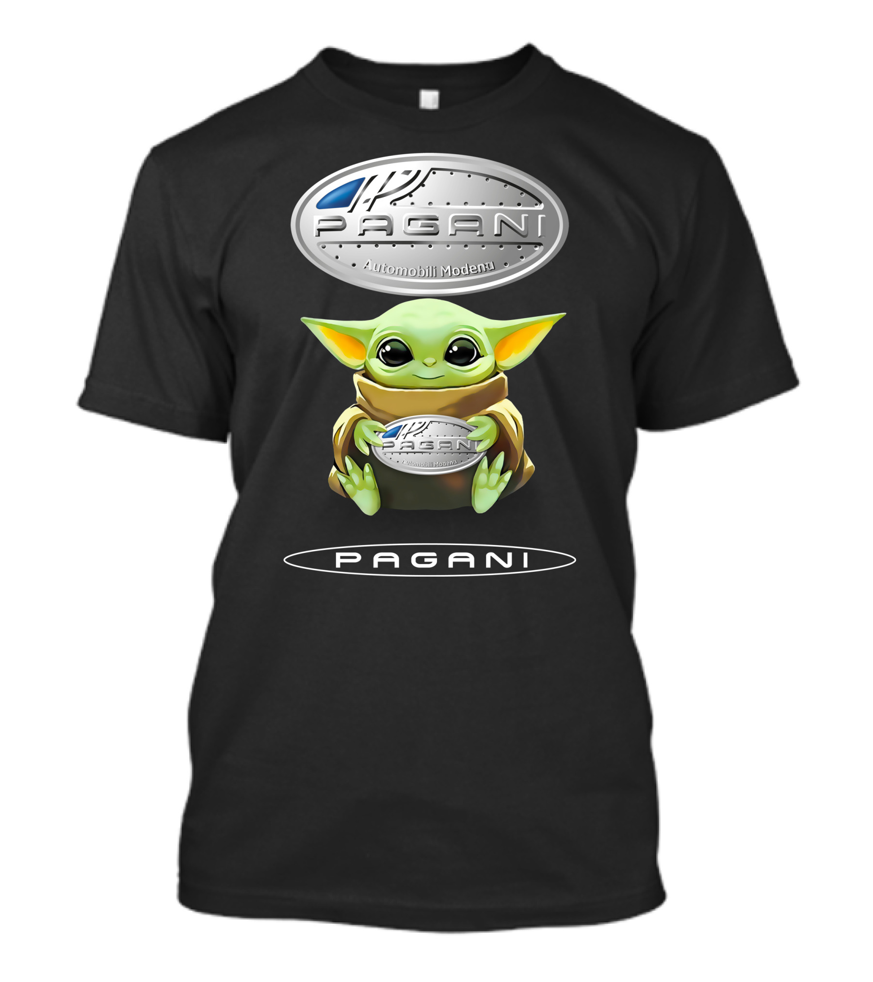 Grogu Pagani Automobili Modena Hug Iconic T-Shirt