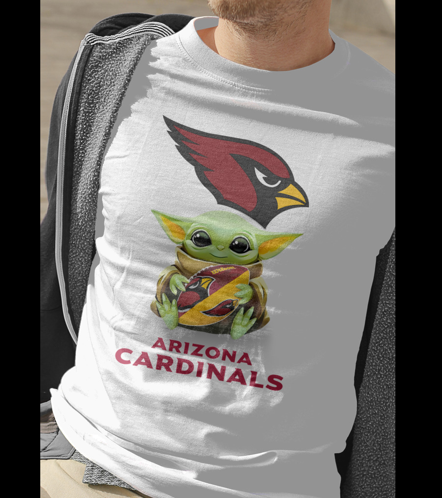 Grogu Hug Arizona Cardinals Football Spirit T-Shirt