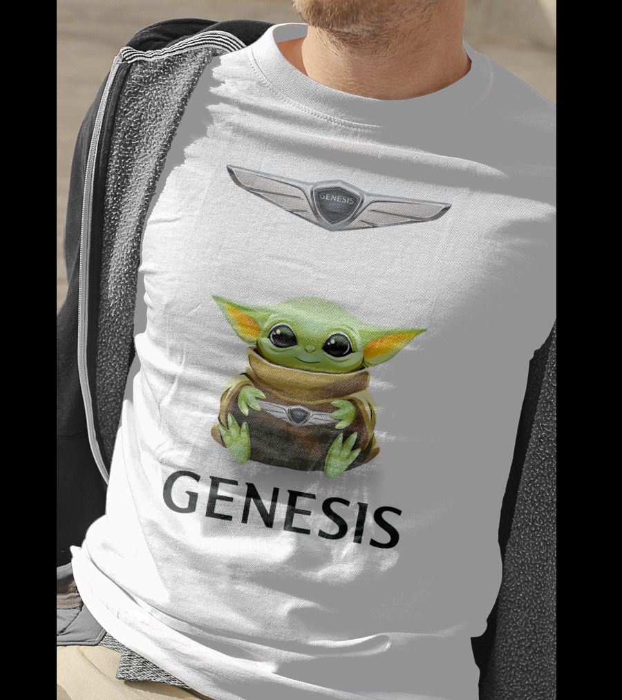 Genesis Logo Grogu Hug T-Shirt