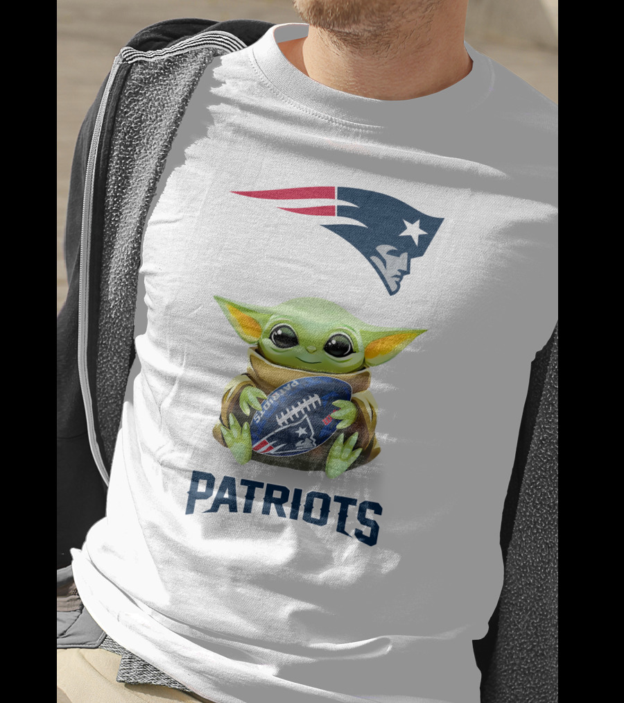 Grogu New England Patriots Football Hug Patriots T-Shirt