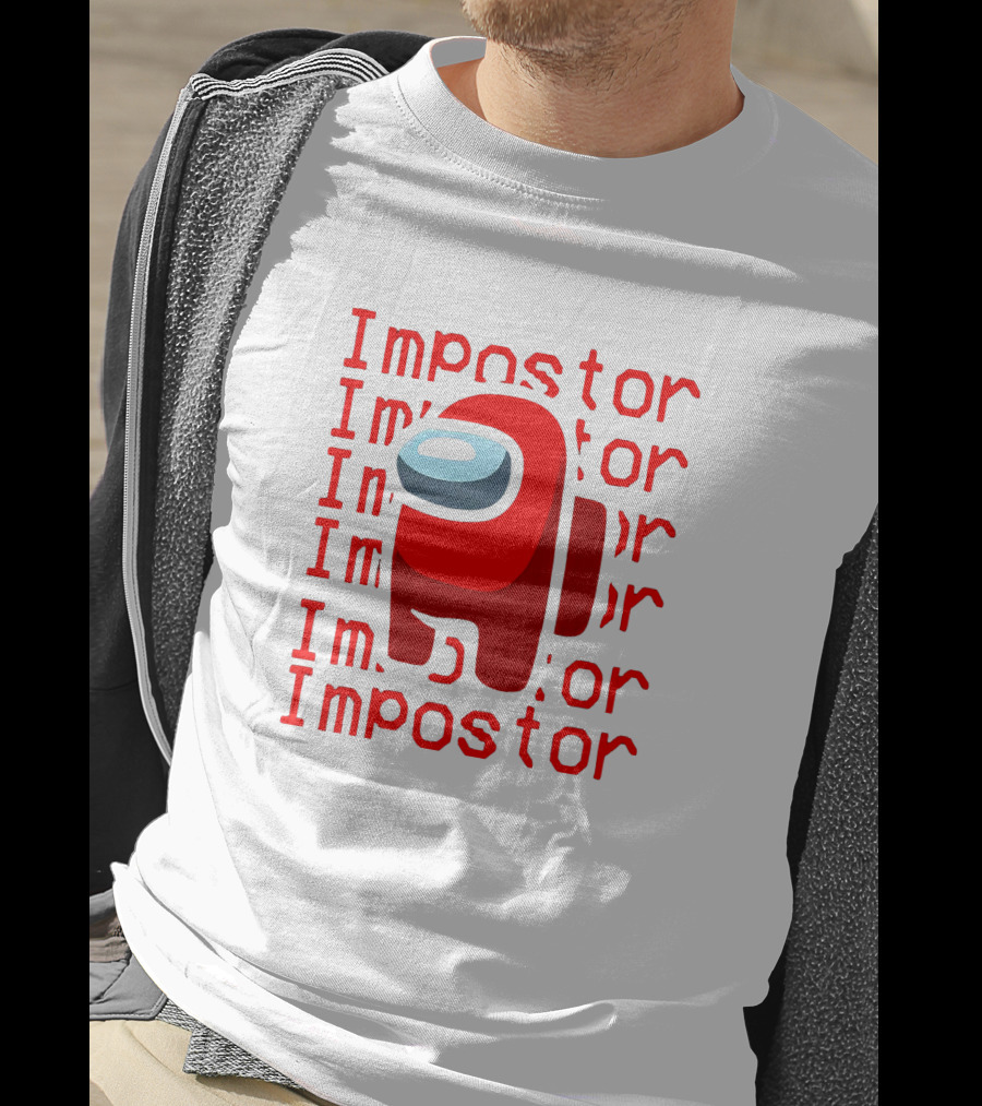 Impostor Among Us Red Crewmate Character T-Shirt