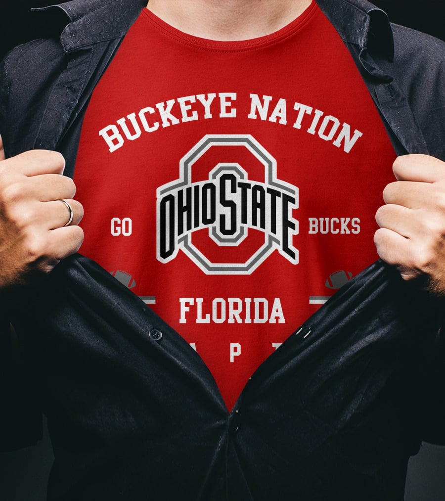 Buckeye Nation Ohio State Go Bucks Florida Chapter T-Shirt