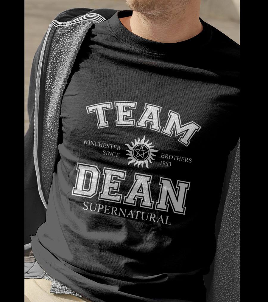 TEAM DEAN WINCHESTER BROTHERS SINCE 1983 SUPERNATURAL T-Shirt