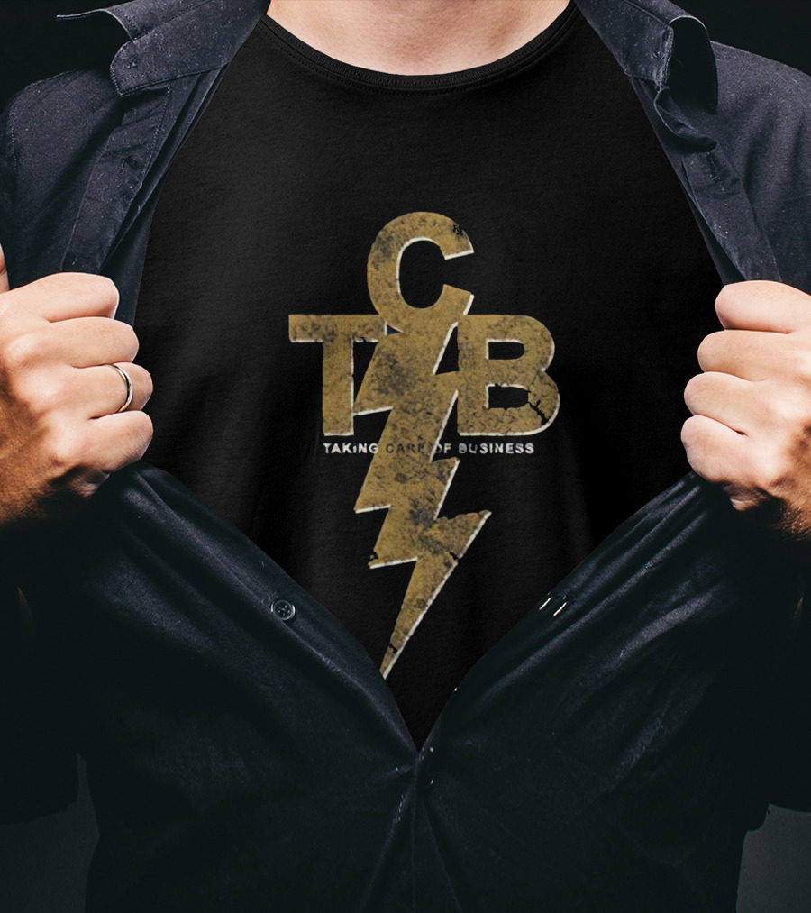 CTB Taking Care Of Business Lightning Bolt T-Shirt