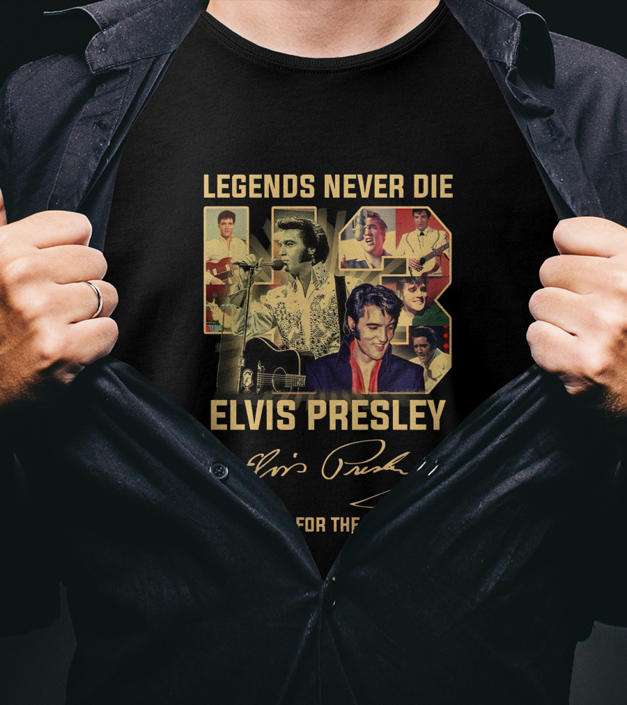 Legends Never Die Elvis Presley Thank You For The Memories T-Shirt