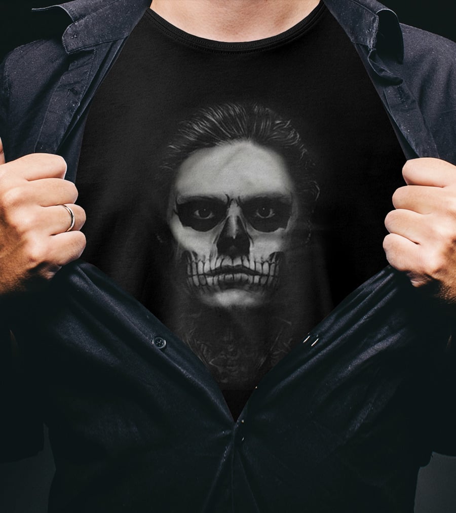 Skull Face Evan Tate Grunge T-Shirt