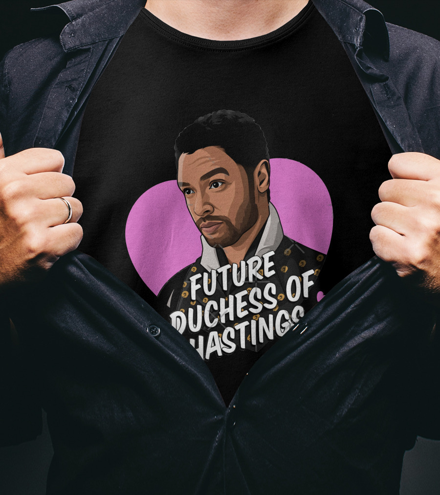 Future Duchess Of Hastings Regency Romance Gentleman Heart Background T-Shirt